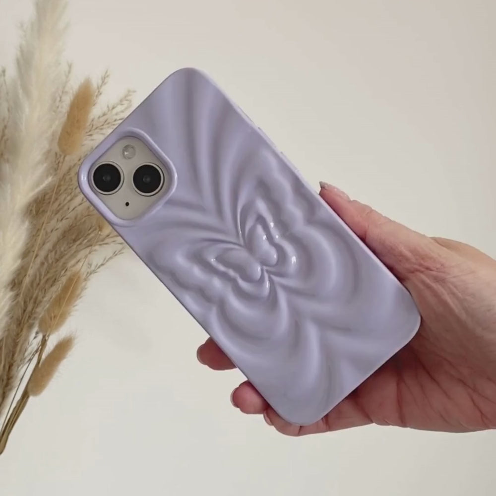 3D Butterfly Phone Case - Lilac