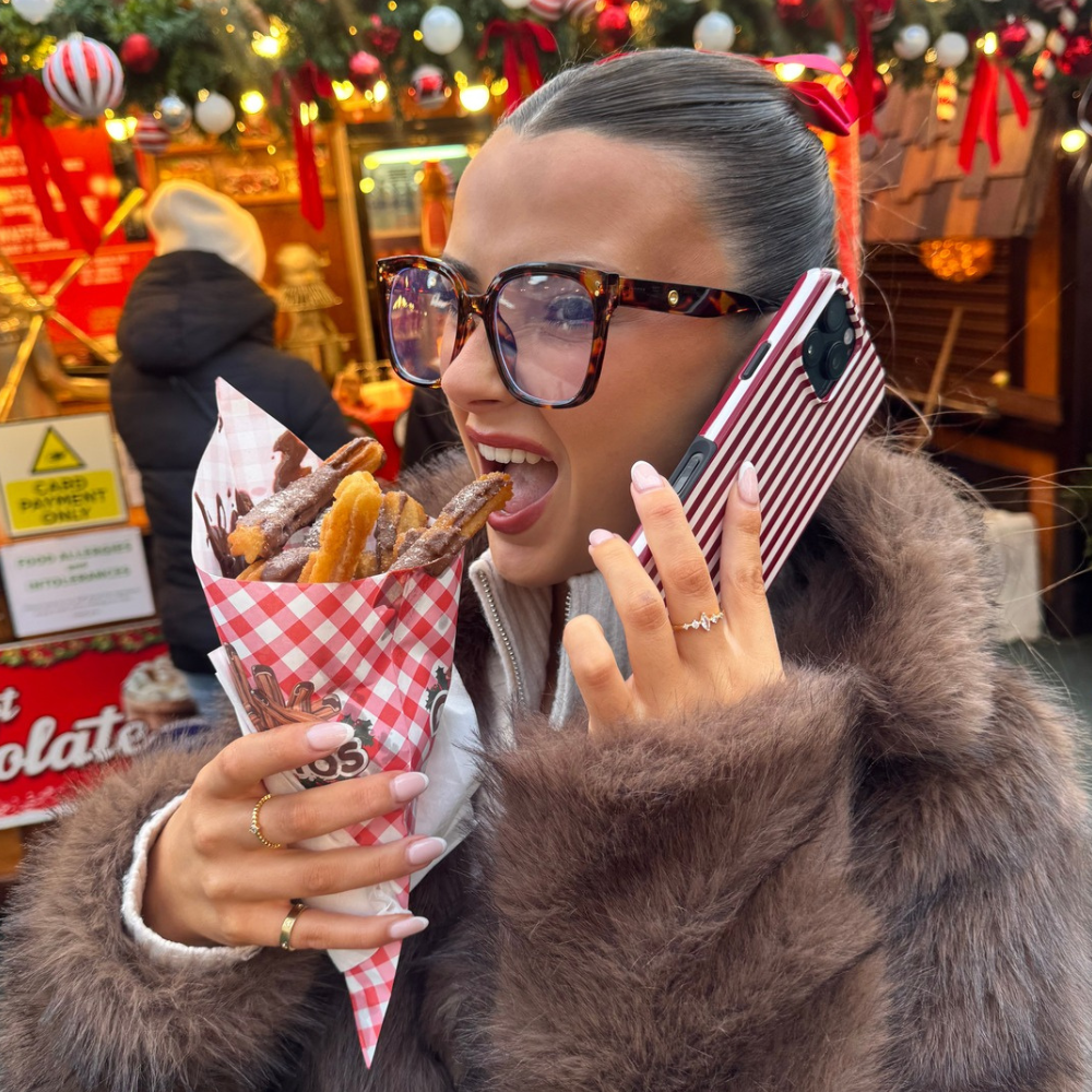 Tough Phone Case - Cherry Red Stripes