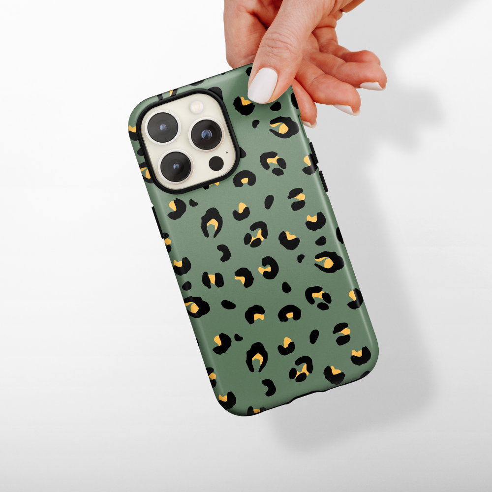 Tough Phone Case - Khaki Leopard
