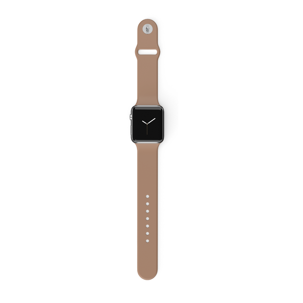 Brown-Apple-Watch-Silicone-Strap