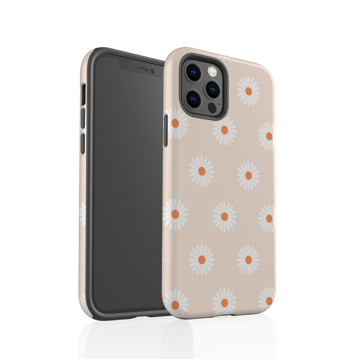 daisys-on-a-nude-background-phone-case