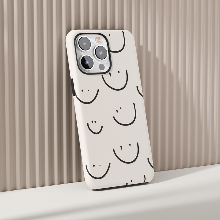 Tough Phone Case - Smiley Doodle