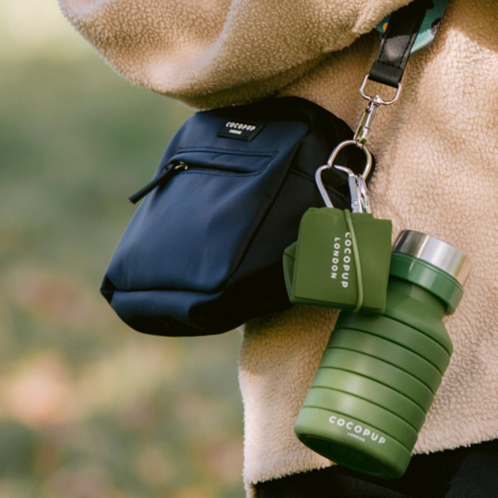 Collapsible Water Bottle by Cocopup - Khaki