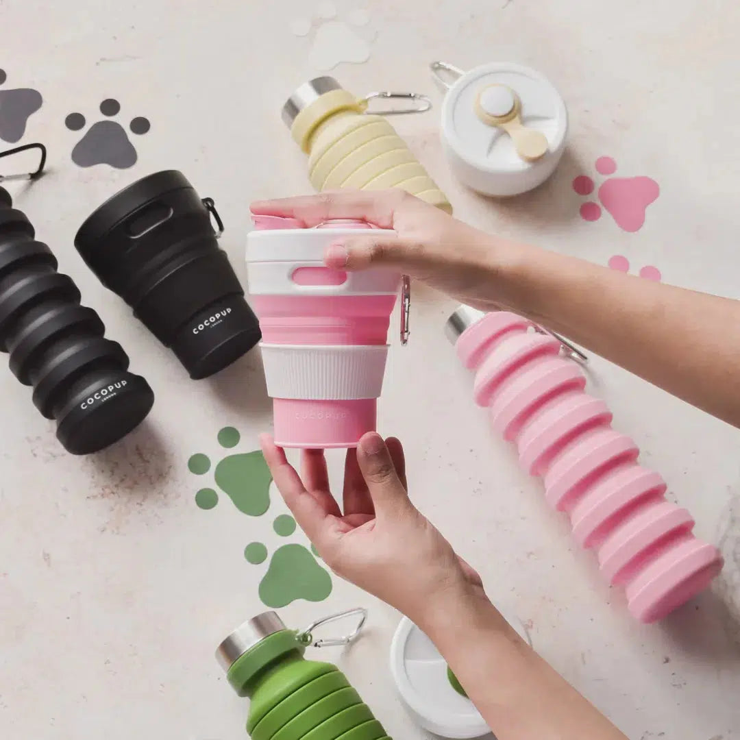 Collapsible Coffee Cup by Cocopup - Pink