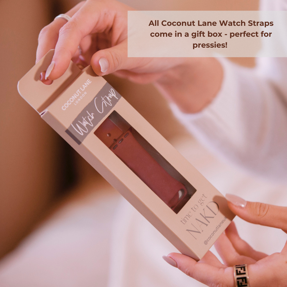 NAKD Apple Watch Strap - Red Wine
