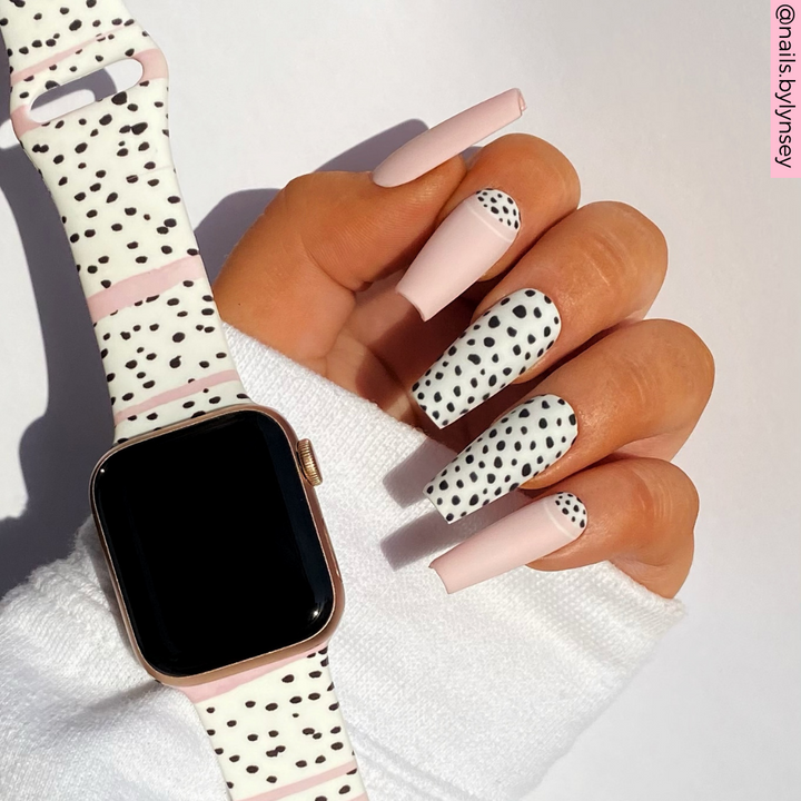 Pink Dalmatian Apple Watch Strap