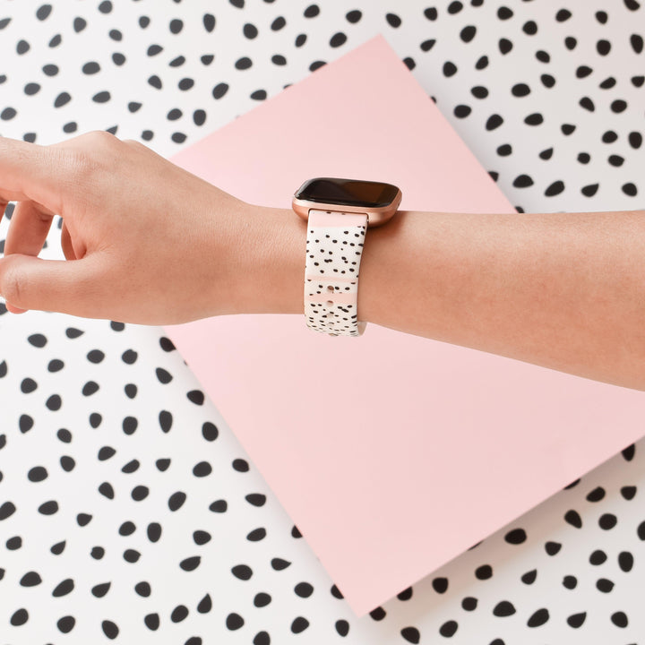 Fitbit Strap - Pink Dalmatian