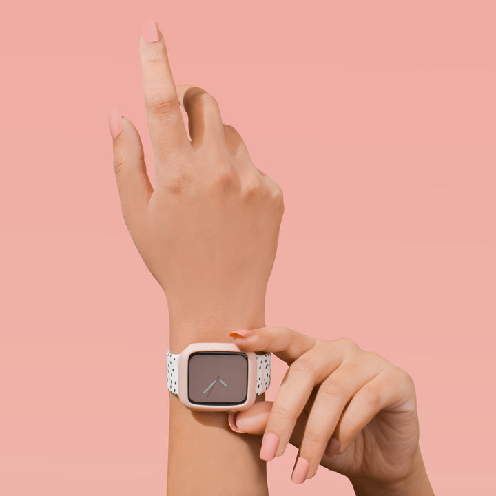 Silicone Apple Watch Case - Pale Pink