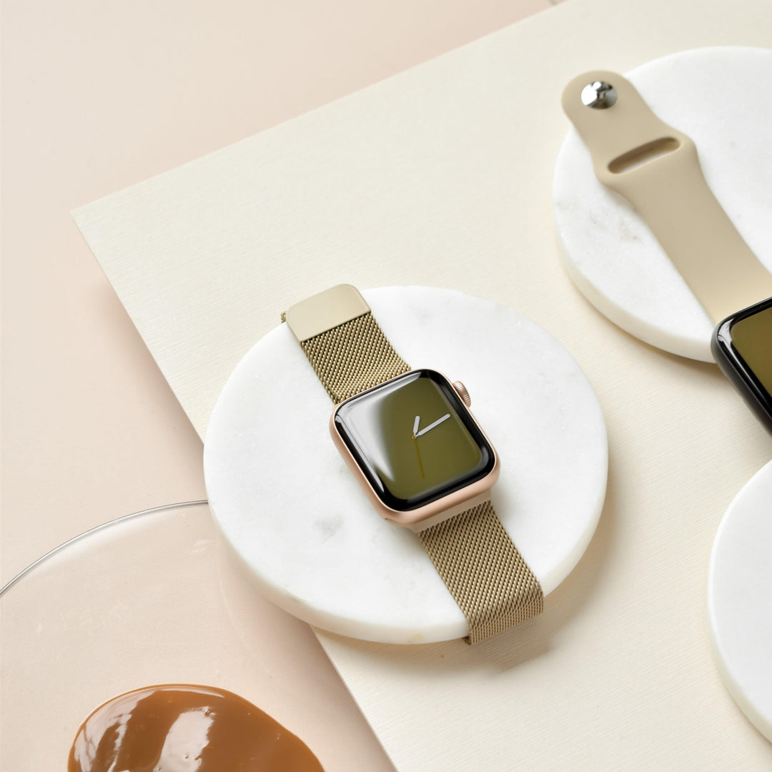 Magnetic Chain Apple Watch Strap - Caramel Latte