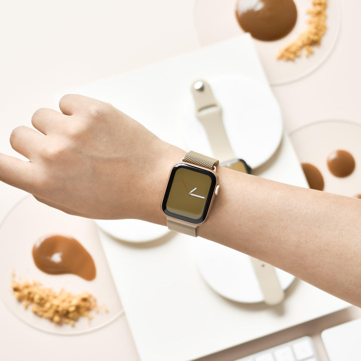 Magnetic Chain Apple Watch Strap - Caramel Latte