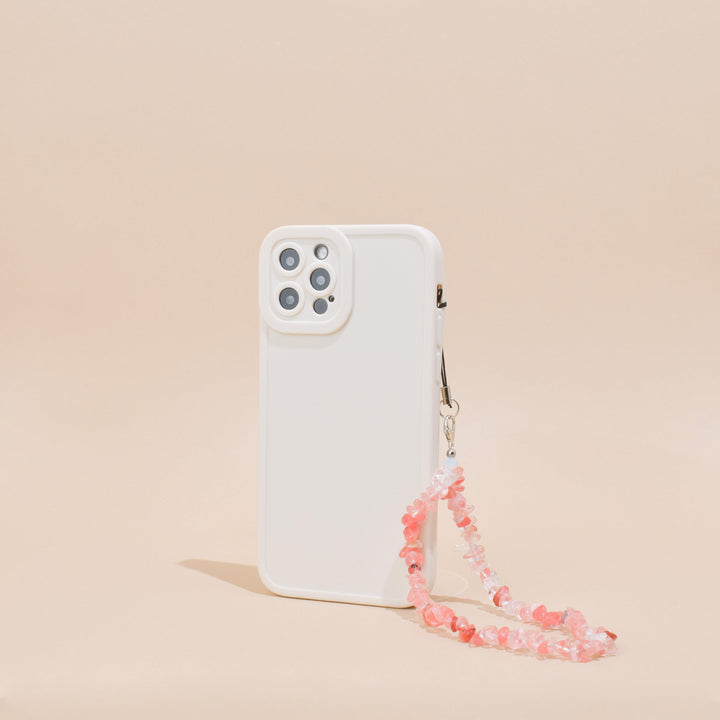 Crystal Phone Strap - Coral