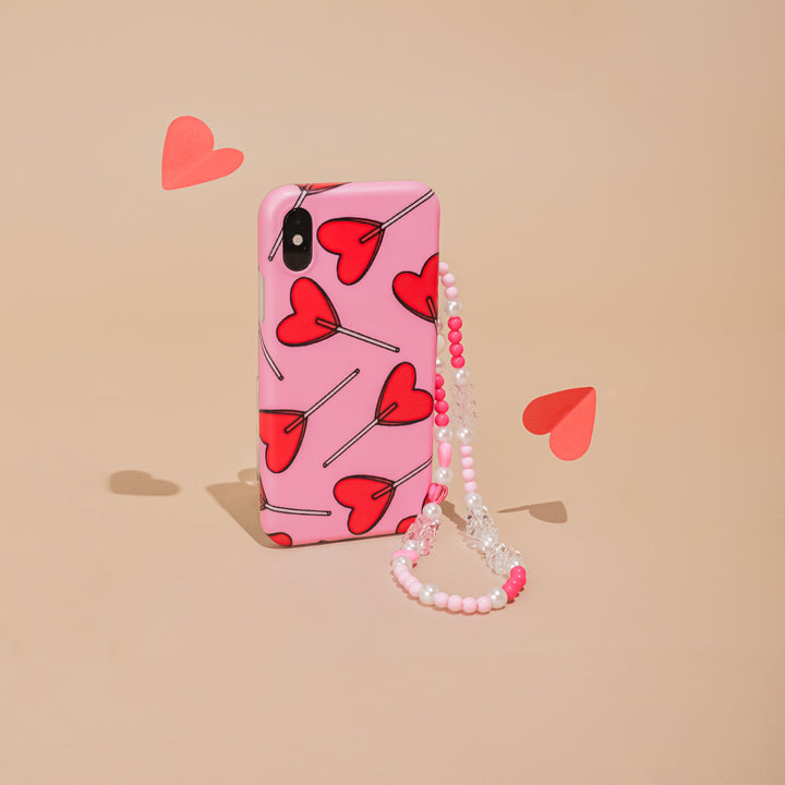 Beaded Phone Strap - Pink Vibes