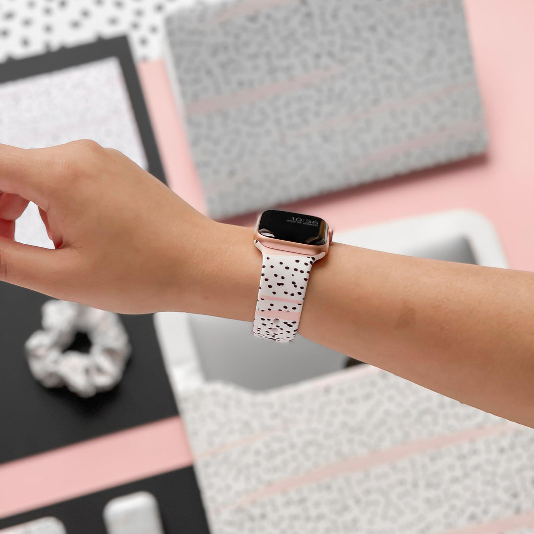 Pink Dalmatian Apple Watch Strap