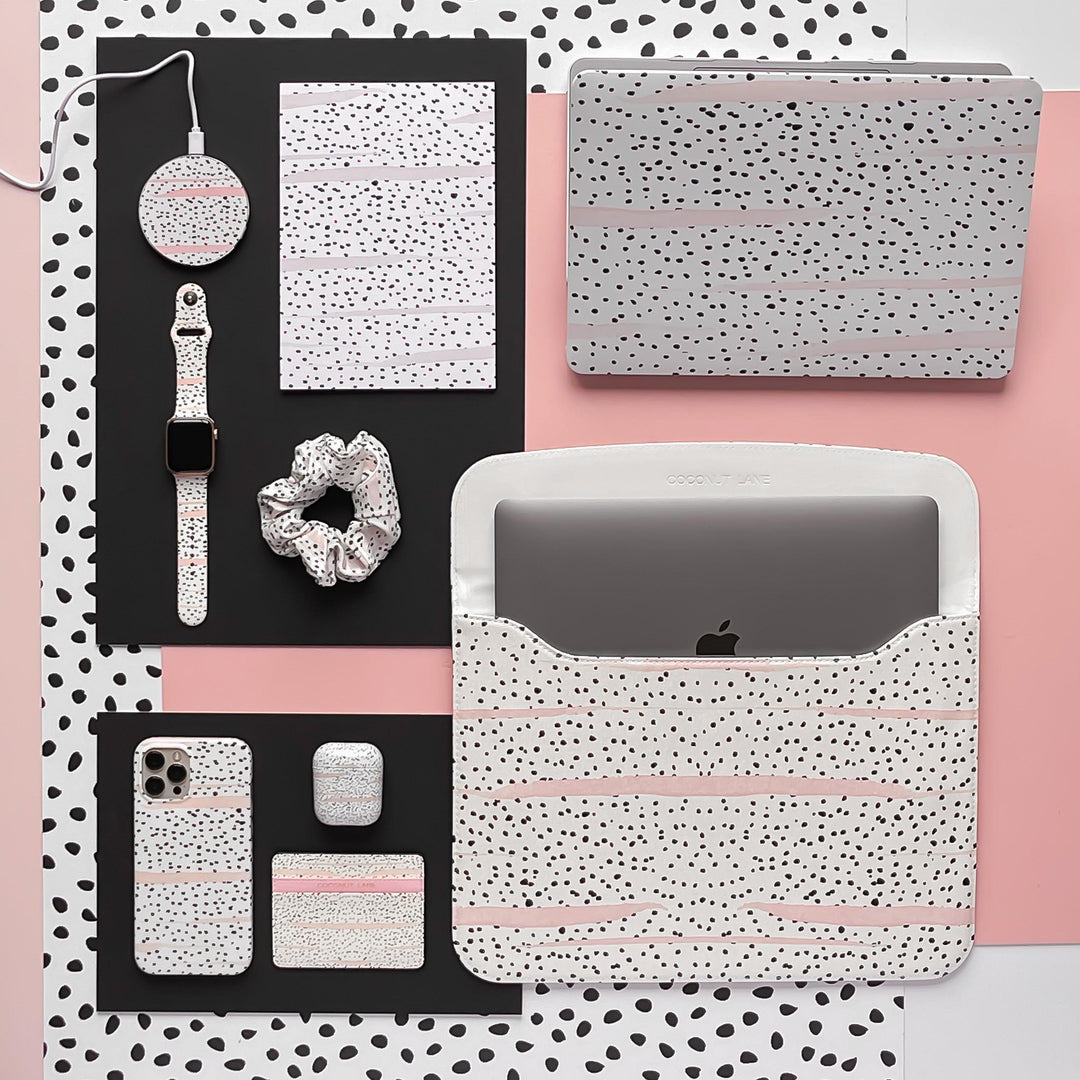 Pink Dalmatian MacBook Case