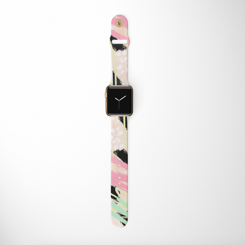 Abstract Vibes Apple Watch Strap on white background