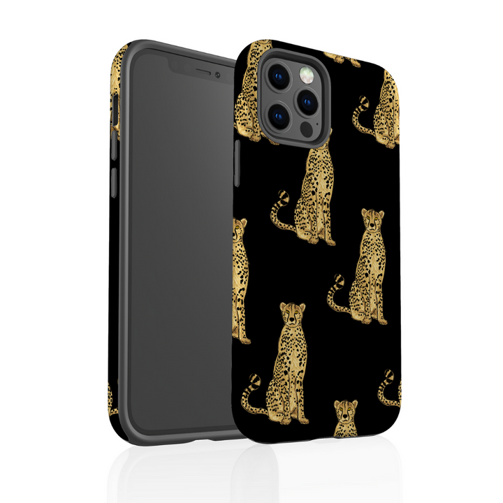 Tough Phone Case - Cheetah on Black