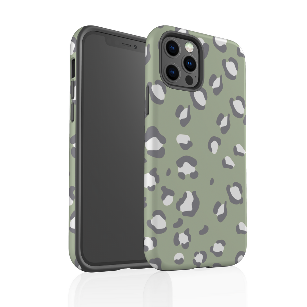 Tough Phone Case - Sage Leopard
