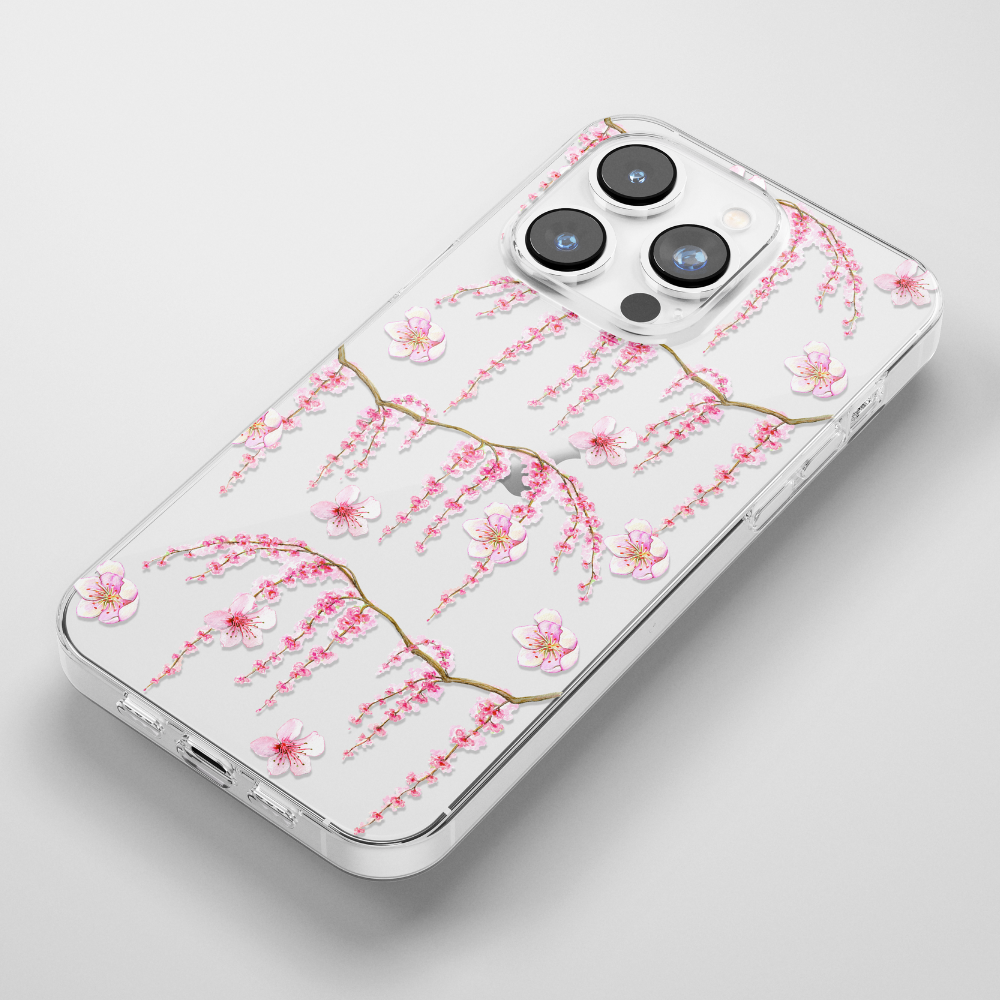 Clear Phone Case - Cherry Blossom