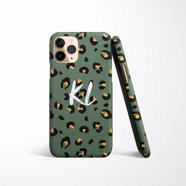 Personalised Phone Case - Khaki Leopard