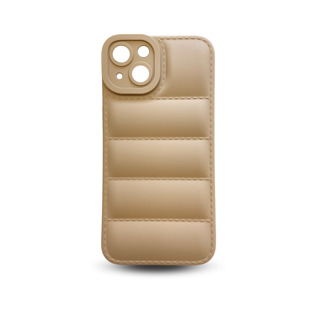 Quilted Phone Case - Brown