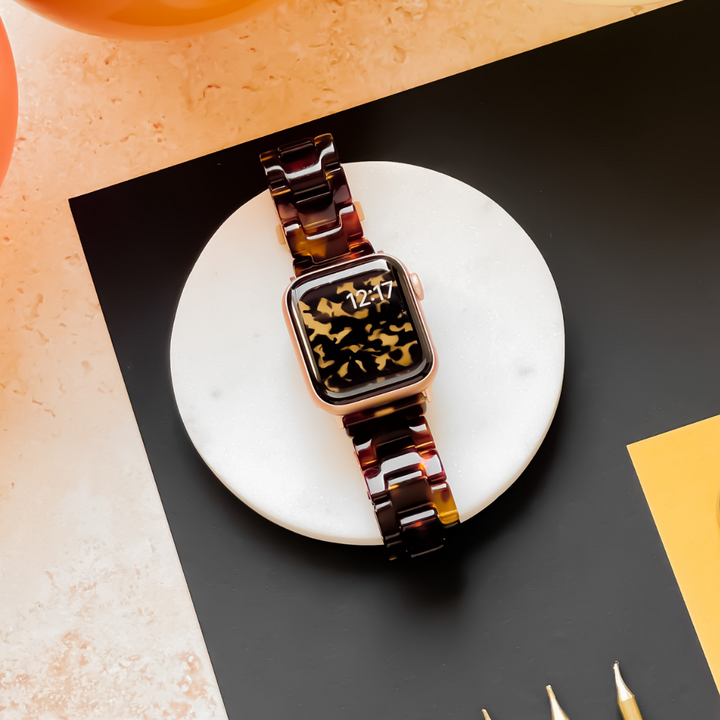 Luxe Tortoiseshell Apple Watch Strap