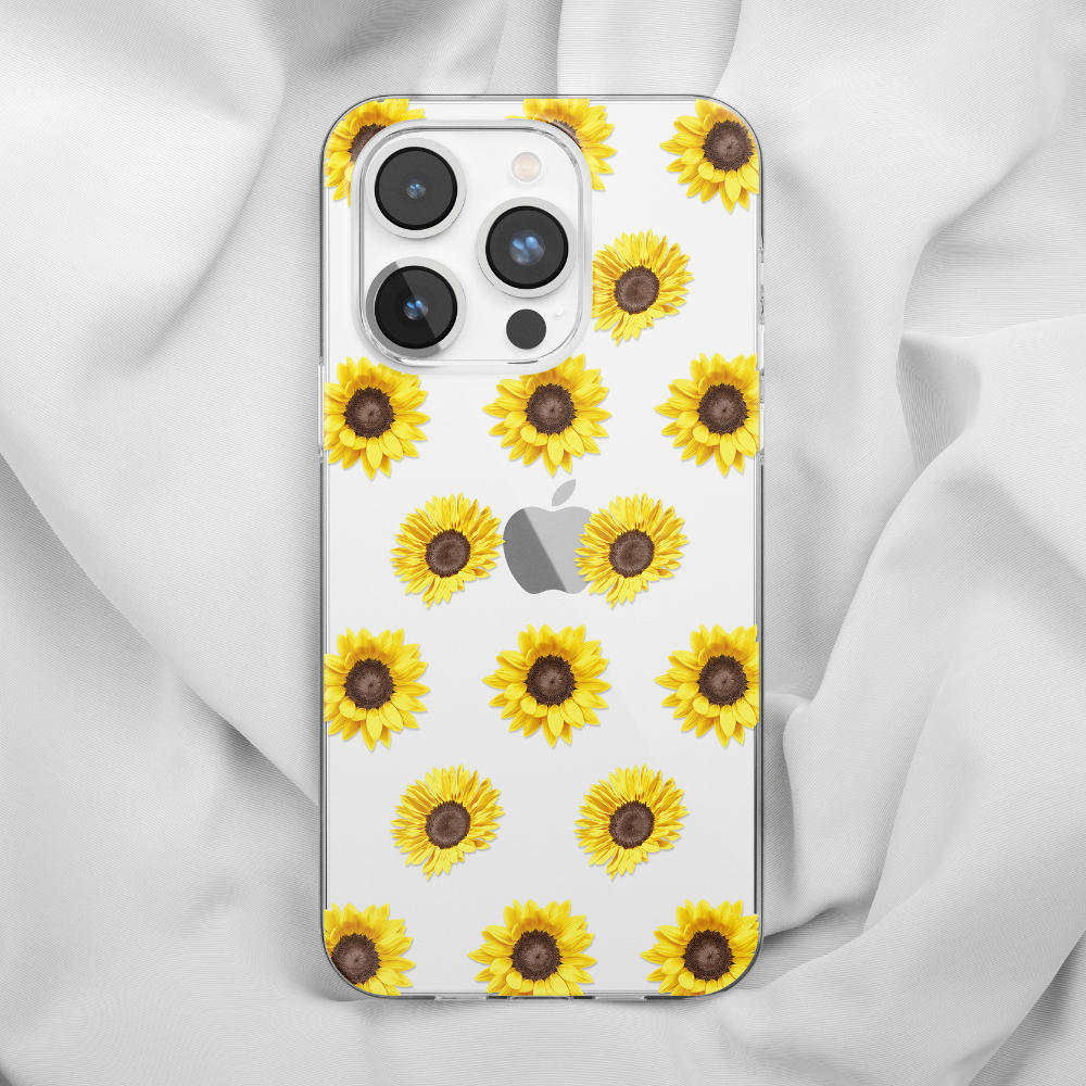 Clear Phone Case - Sunflowers