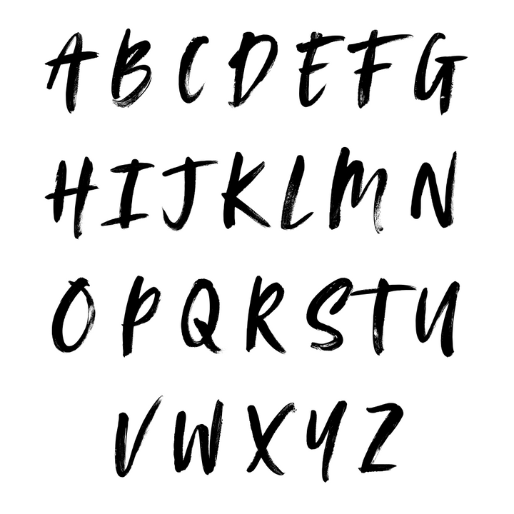 initial font