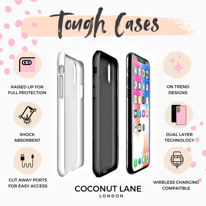 Tough Phone Case - Smiley Doodle