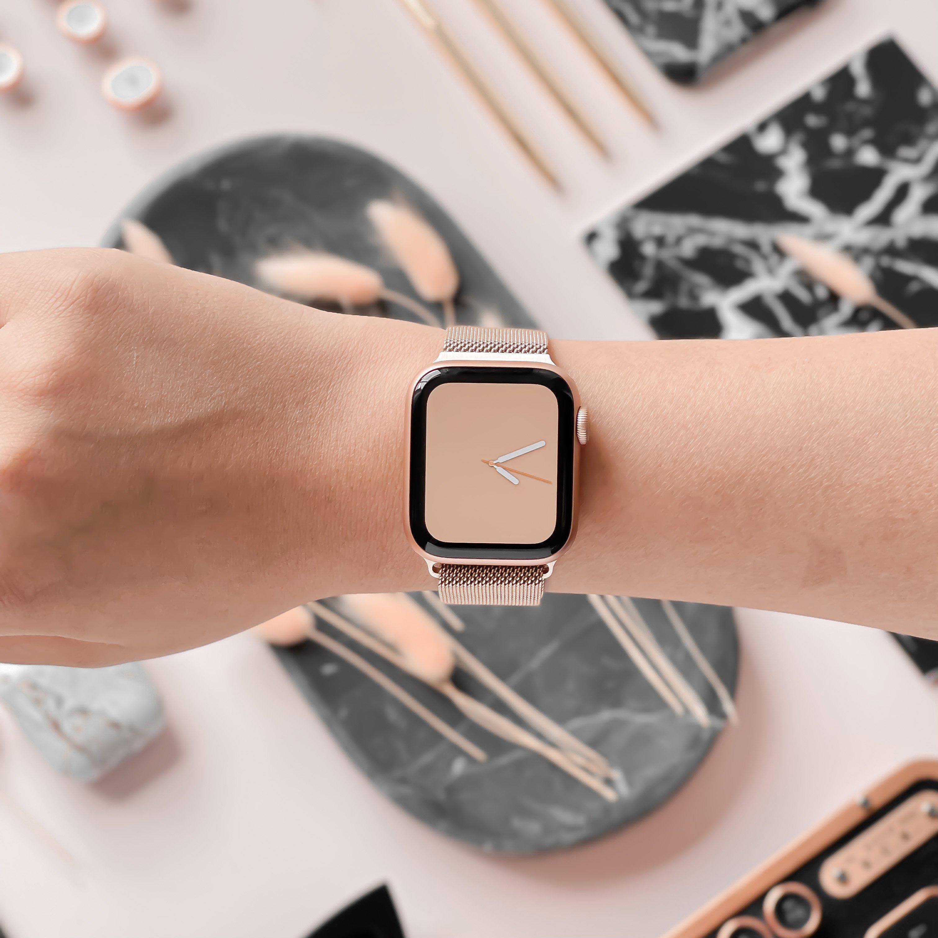 Magnetic Chain Apple Watch Strap - Rose Gold | Watch Bands