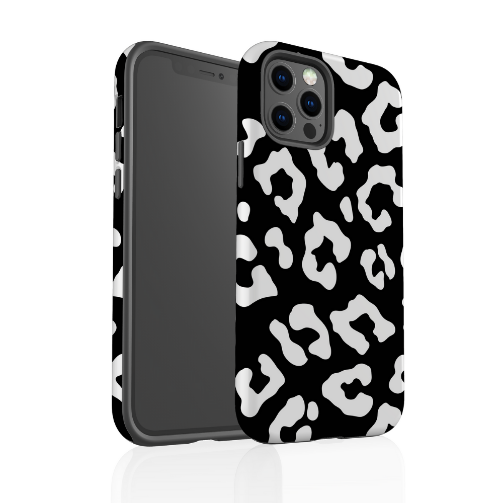 Tough Phone Case - Black Leopard